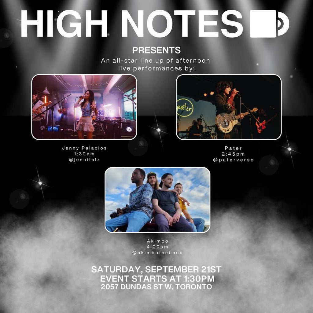 High Notes Live! Saturday Sept 21