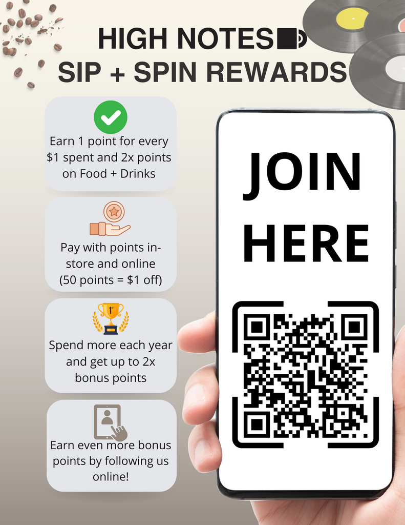 The High Notes Sip + Spin Rewards Program is Now Live!