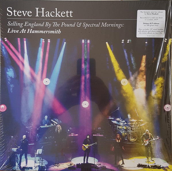 Steve Hackett : Selling England By The Pound & Spectral Mornings: Live At Hammersmith (4xLP, Album + 2xCD, Album + Dlx, Ltd)