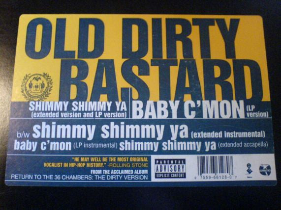 Old Dirty Bastard* : Shimmy Shimmy Ya (12", RE)