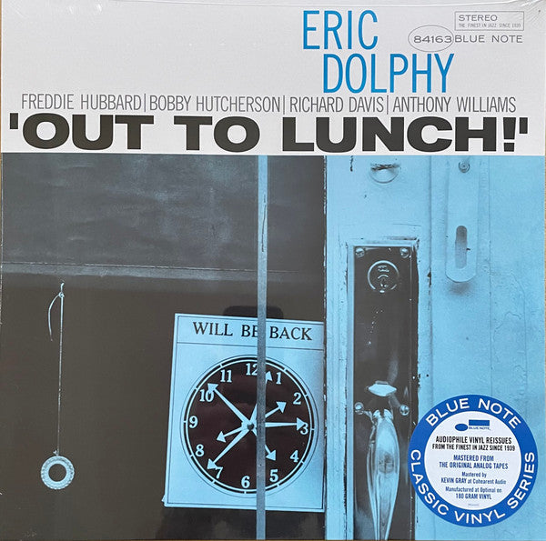 Eric Dolphy : Out To Lunch! (LP, Album, RE, 180)