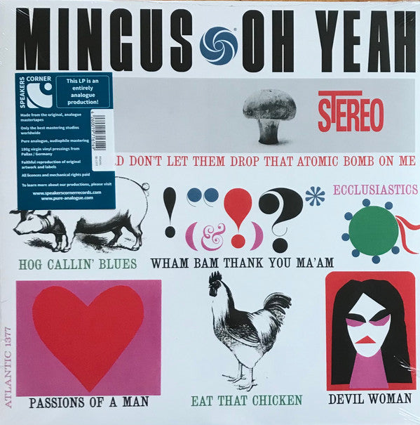 Charles Mingus : Oh Yeah (LP, Album, RE, RM, 180)