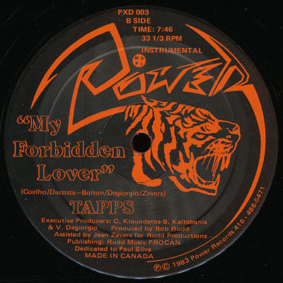 Tapps : My Forbidden Lover (12", Ora)