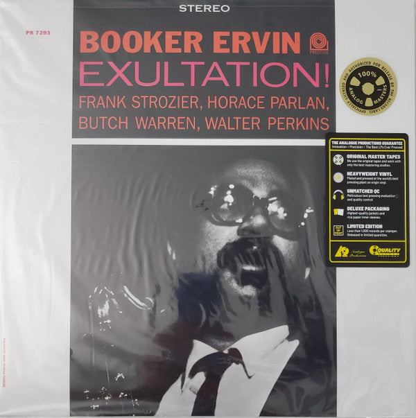 Booker Ervin : Exultation! (LP, Album, RE, 180)