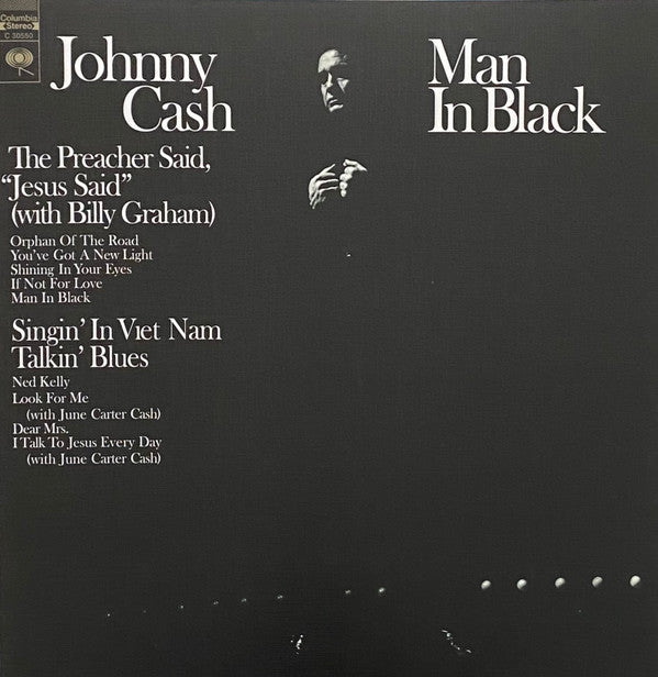 Johnny Cash : Man In Black (LP, Album, Ltd, Num, RE, Cry)