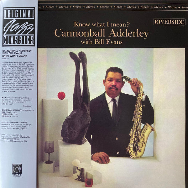 Cannonball Adderley With Bill Evans : Know What I Mean? (LP, Album, RE, 180)