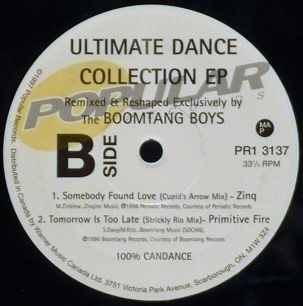 The Boomtang Boys : Ultimate Dance Collection EP (12", EP)