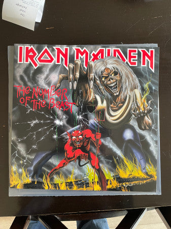 Iron Maiden : The Number Of The Beast (LP, Album, RE, RM)