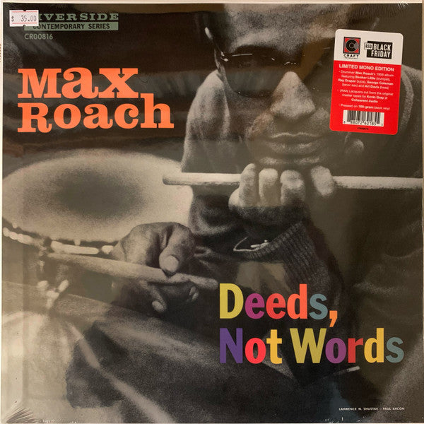 Max Roach : Deeds, Not Words (LP, Album, RSD, Mono, Ltd, RE, 180)