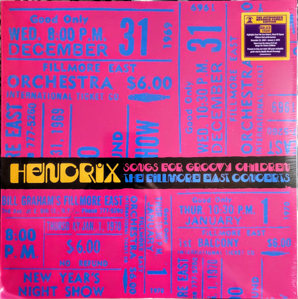 Hendrix* : Songs For Groovy Children (The Fillmore East Concerts Highlights) (LP, RSD, Comp, Blu)