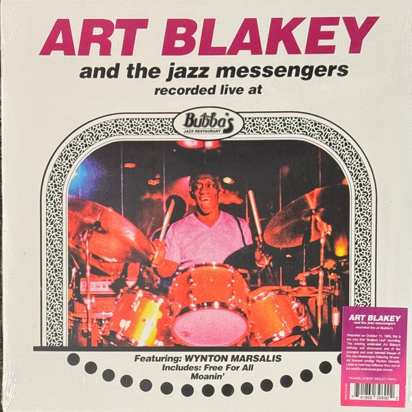 Art Blakey And The Jazz Messengers* Featuring Wynton Marsalis : Live At Bubba's Jazz Restaurant (LP, Album, RSD, Tra)