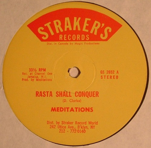 Meditations* : Rasta Shall Conquer (12")