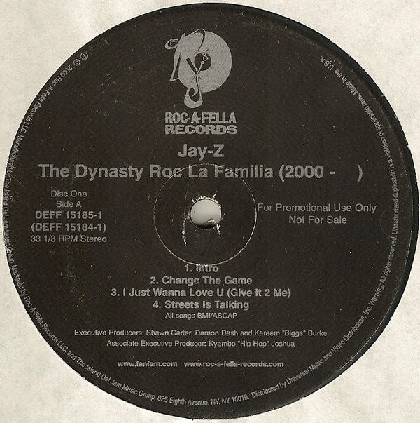 Jay-Z : The Dynasty Roc La Familia (2000- ) (2xLP, Album, Promo, Cle)