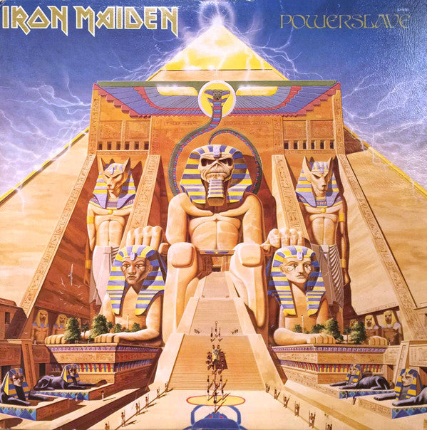 Iron Maiden : Powerslave (LP, Album, Tex)