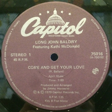 Long John Baldry : Come And Get Your Love (12")