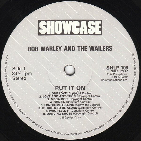 Bob Marley & The Wailers : Put It On (LP, Comp)