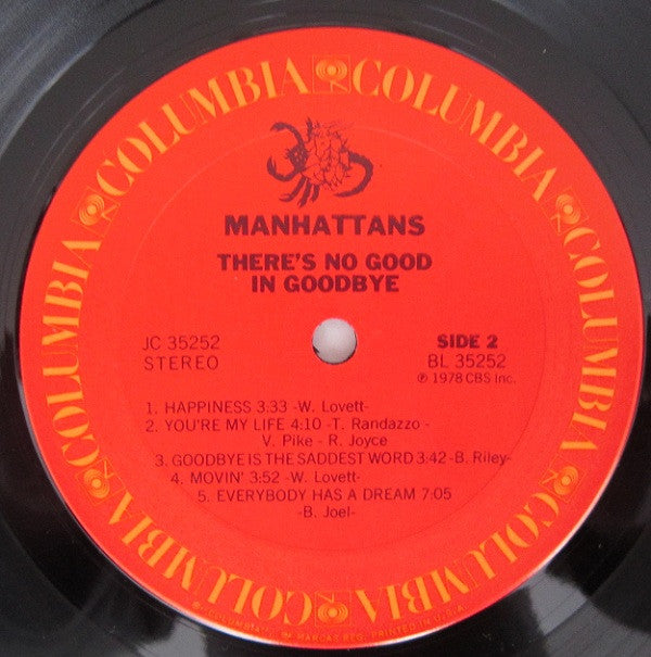Manhattans : There's No Good In Goodbye (LP, Album)