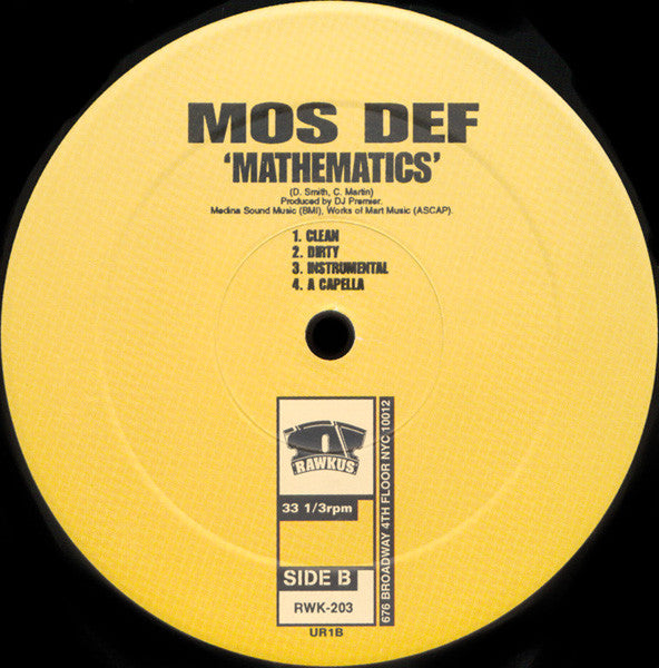 Mos Def - Ms. Fat Booty / Mathematics (12
