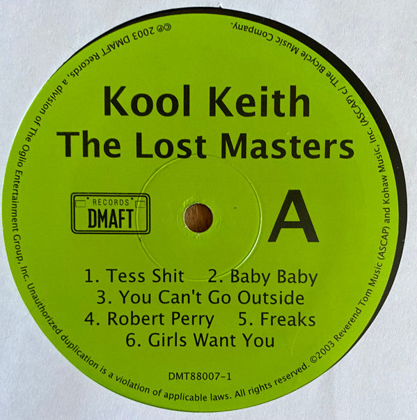 Kool Keith : The Lost Masters (LP, Album)