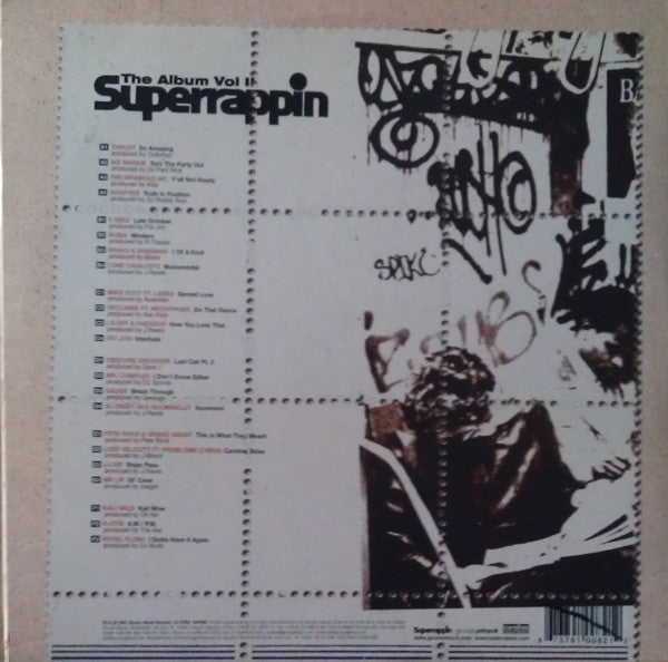Various : Superrappin The Album Vol. II (3xLP, Comp, Gat)
