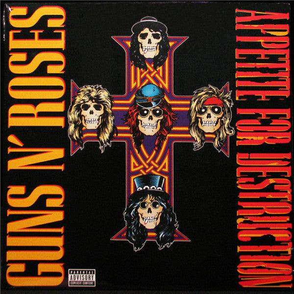 Guns N' Roses : Appetite For Destruction (LP, Album, RE, 180)