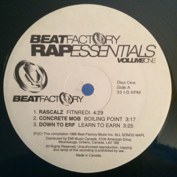 Various - Beat Factory Rap Essentials Volume 1 (2xLP, Comp) (1996) [ Vinyl]