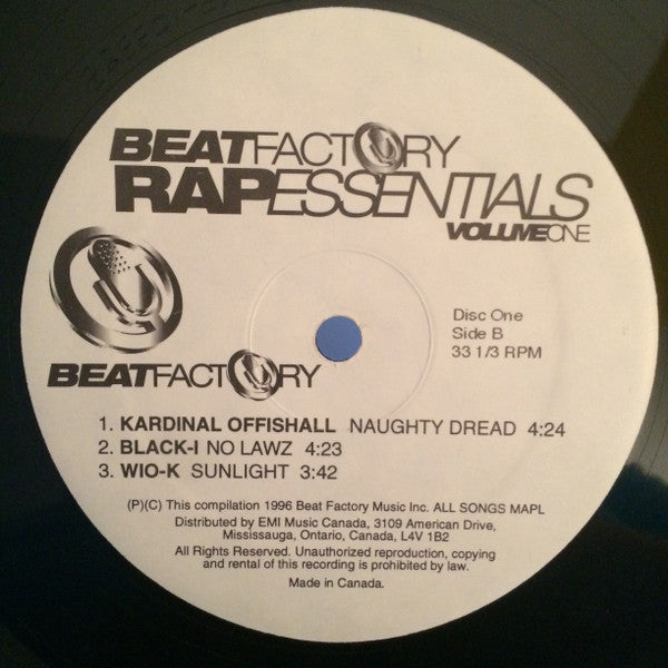 Buy Various : Beat Factory Rap Essentials Volume 1 (2xLP, Comp