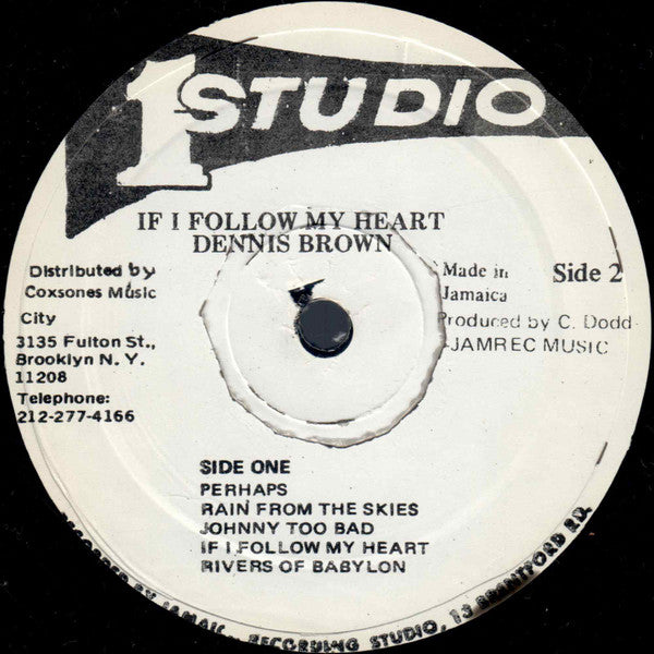 Buy Dennis Brown : If I Follow My Heart (LP, Album, RE) Vinyl Online for a  Great Price – High Notes Coffee + Vinyl