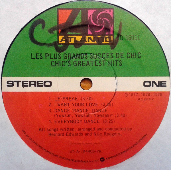 Chic : Les Plus Grands Succes De Chic = Chic's Greatest Hits (LP, Comp, Pre)